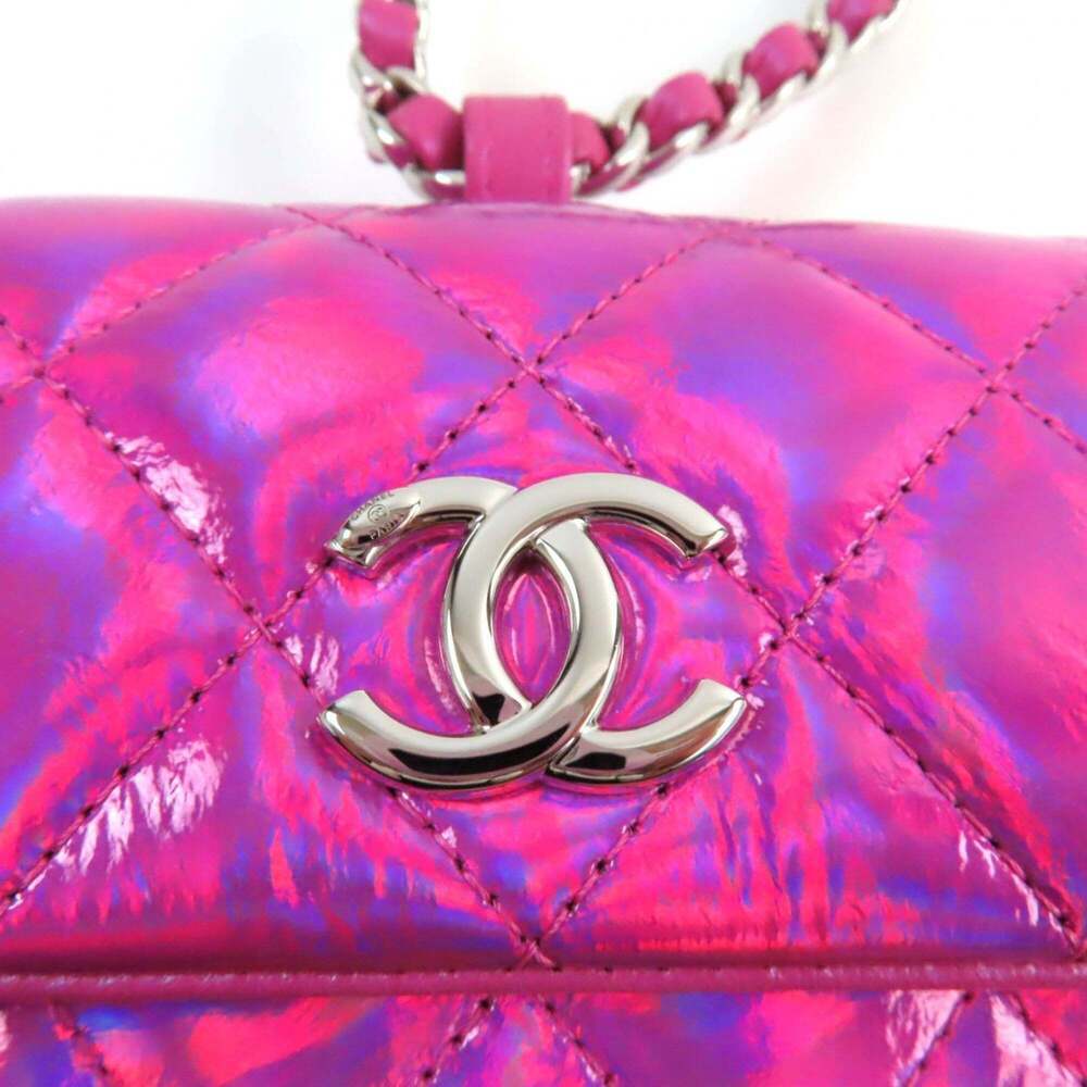 CHANEL Pink Logo Pouch - Picture 10 of 15